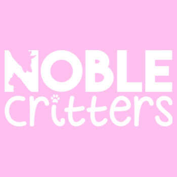 NOBLE CRITTERS LOGO - PREMIUM WOMEN'S FITTED S/S TEE - PINK Design