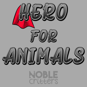 HERO FOR ANIMALS - BABY PREMIUM ONESIE - LIGHT GRAY HEATHER Design