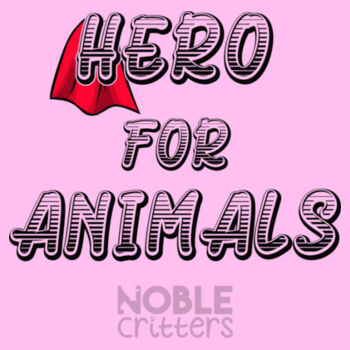 HERO FOR ANIMALS - BABY PREMIUM ONESIE - LIGHT PINK Design