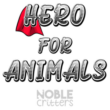 HERO FOR ANIMALS - BABY PREMIUM ONESIE - WHITE Design
