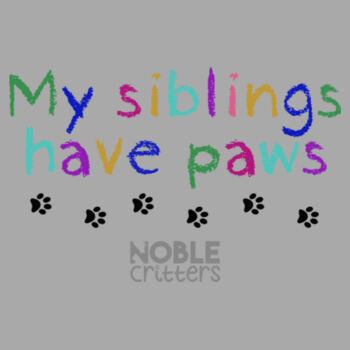 MY SIBLINGS HAVE PETS - TODDLER PREMIUM T-SHIRT - LIGHT GRAY HEATHER Design