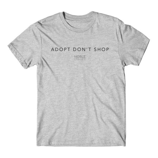 ADOPT DON'T SHOP - PREMIUM UNISEX S/S TEE - WHITE Thumbnail