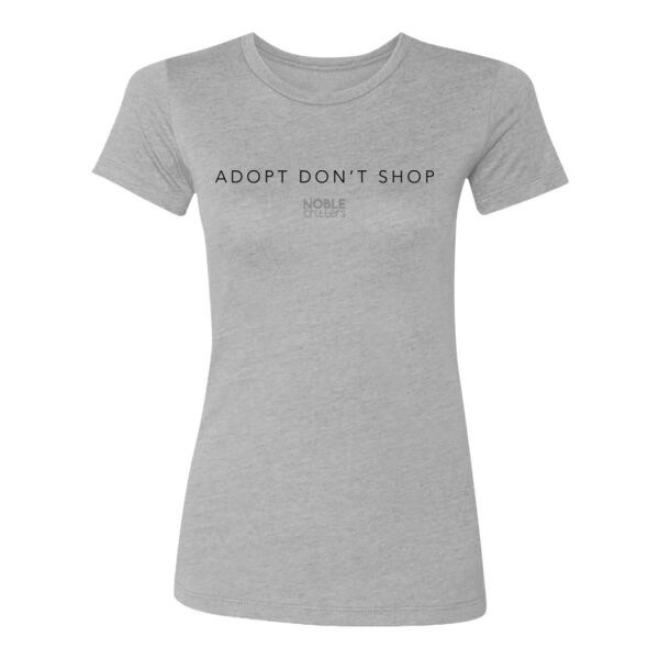 ADOPT DON'T SHOP - PREMIUM WOMEN'S FITTED S/S TEE -  Thumbnail