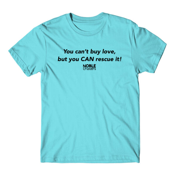 RESCUE LOVE - PREMIUM UNISEX S/S TEE - TAHITI BLUE Thumbnail