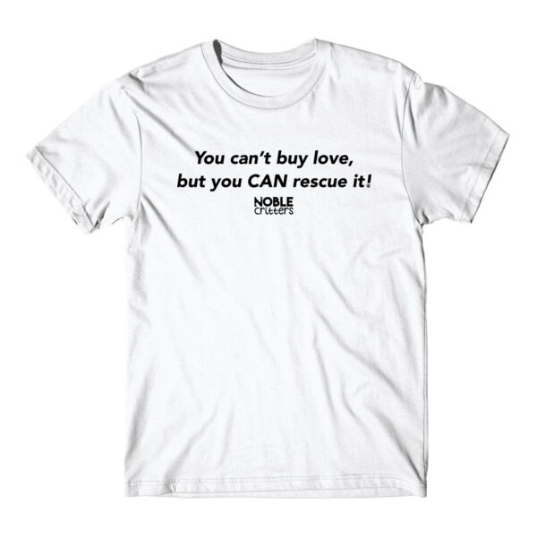 RESCUE LOVE - PREMIUM UNISEX S/S TEE - WHITE Thumbnail