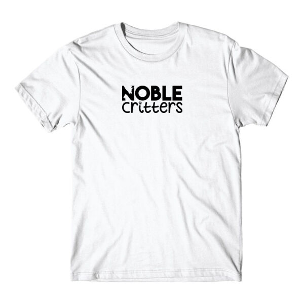 NOBLE CRITTERS LOGO - PREMIUM UNISEX S/S TEE - WHITE Thumbnail