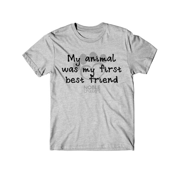 FIRST BEST FRIEND - TODDLER PREMIUM T-SHIRT - LIGHT GRAY HEATHER Thumbnail