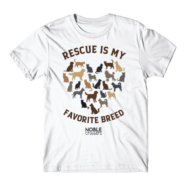 RESCUE IS MY FAVORITE BREED - PREMIUM UNISEX T-SHIRT - 61QRPU Thumbnail