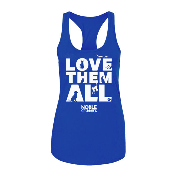 LOVE THEM ALL - PREMIUM WOMEN'S FITTED RACERBACK TANK TOP - $W7KQEX$ Thumbnail