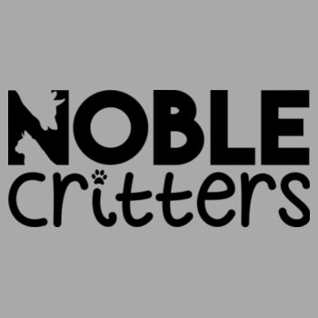 NOBLE CRITTERS LOGO - PREMIUM WOMEN'S FITTED S/S TEE - LIGHT GRAY HEATHER Design