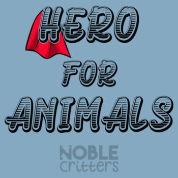 HERO FOR ANIMALS - BABY PREMIUM ONESIE - LIGHT BLUE Design