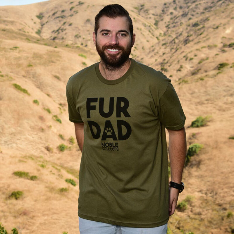 FUR DAD - PREMIUM UNISEX S/S TEE - MILITARY GREEN Thumbnail